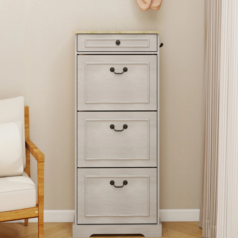 Armoire de rangement pour chaussures autoportante