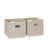 RiverRidge Kids 2pc Fabric Collapsible Storage Cube Organizers with Handles for Playroom Organization-1800092600