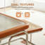 Table basse gigogne, brun