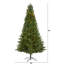 Lighted Artificial Fir Christmas Tree-1008657453