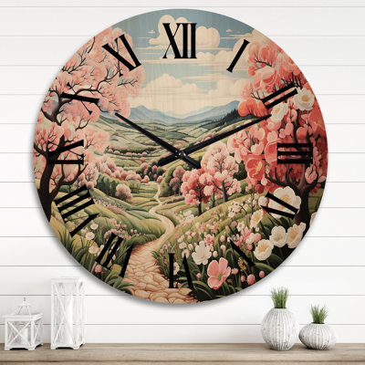 Horloge murale en campagne surdimensionnée