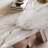 Beige Rectangular Marble Tabletop Dining Table-6542402