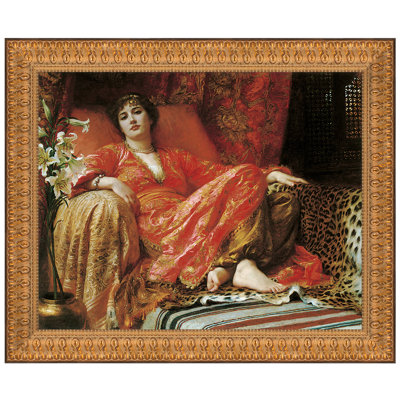 «Leila (Passion), 1892» par Frank Bernard Dicksee, reproduction d'art encadrée