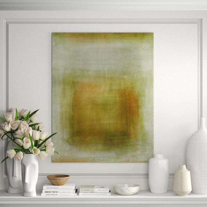 Subtle Appearance II Painting by Sofia Fox, Glass Coat, 30" H x 24" W x 1.5" D
