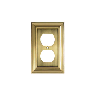 Impressions 1-Gang Duplex Outlet Wall Plate