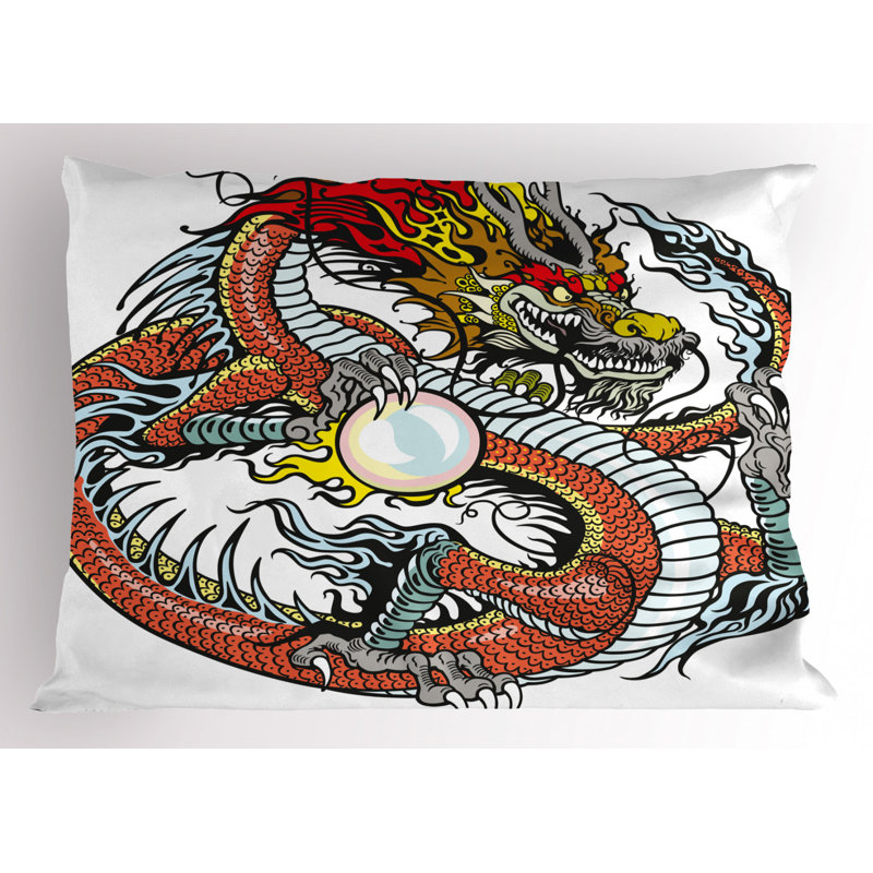 Dragon Machine Tufted Sham Set, Twin