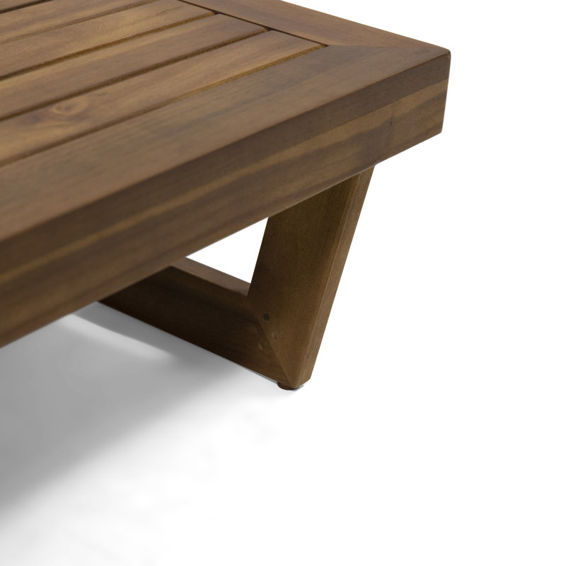 Table basse Louise, Teck