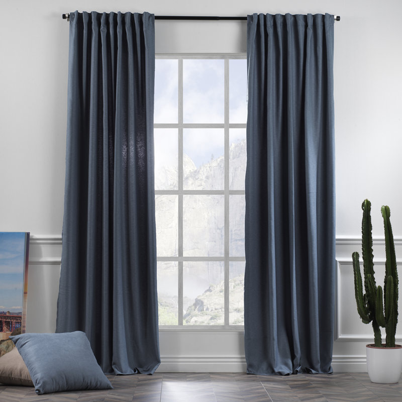 Panneaux de rideaux décoratifs obscurcissants, Bleu ciel, L 52 po x L 132 po