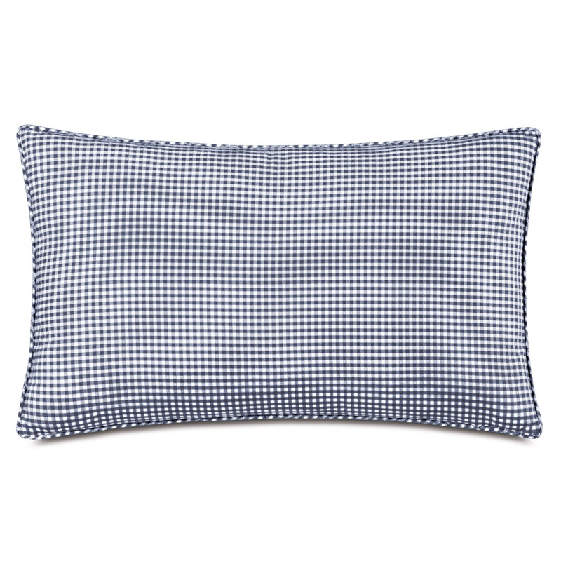 Malaya Lumbar Pillow Cover & Insert, Navy
