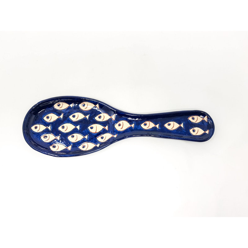 Ceramic / Porcelain Spoon Rest, White
