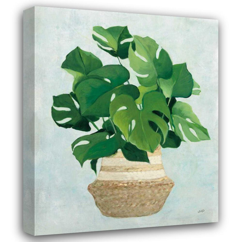 Bayou Breeze Purinton, galerie d'art sur toile tendue Julia: Woven Palm I, H 18 po x l 15 po