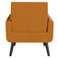 Fauteuil en polyester touffeté l 29,75 po avec pieds en bois massif Almeda-2085873098
