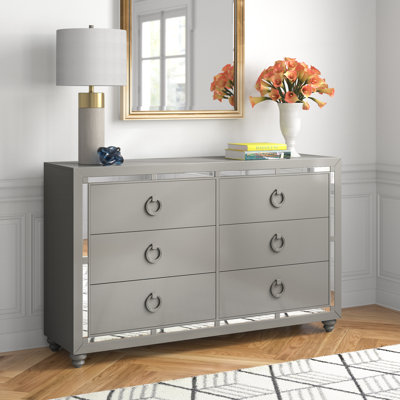 Kosta 57.4'' W 6 - Drawer Dresser