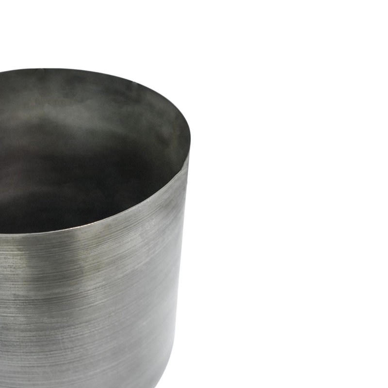 Indoor Metal Chelsea Planter, 28cm H x 28cm W x 28cm D, Pewter