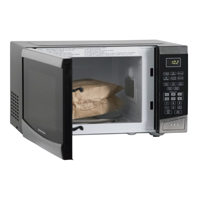 West Bend 0.9 cu. ft. Microwave Oven, Stainless Steel