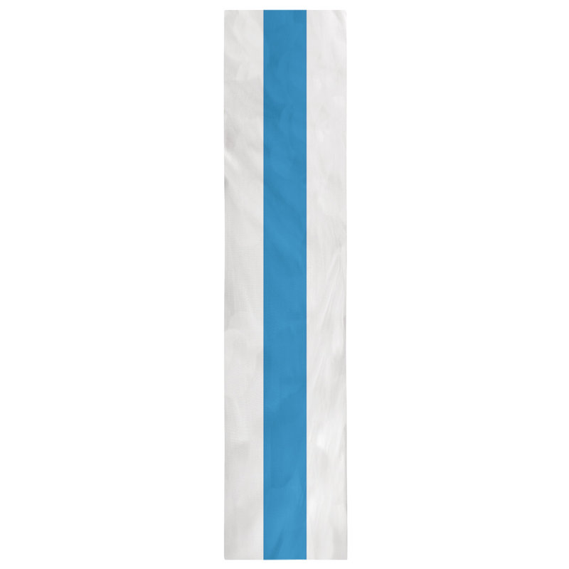 Chemin de table basket Oklahoma City, L 72 po x l 16 po, Blanc, bleu, jaune, Sergé de coton