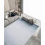 Tapis lavable rayé en polyester à imprimé numérique Florance Grey-1768957411