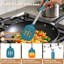 Ensemble d'ustensiles de cuisine en silicone 6 pièces avec poignées en acier inoxydable, ustensiles de cuisine résistants à la chaleur et antiadhésifs pour la cuisson, la cuisson, le mélange et l'agitation-111201814
