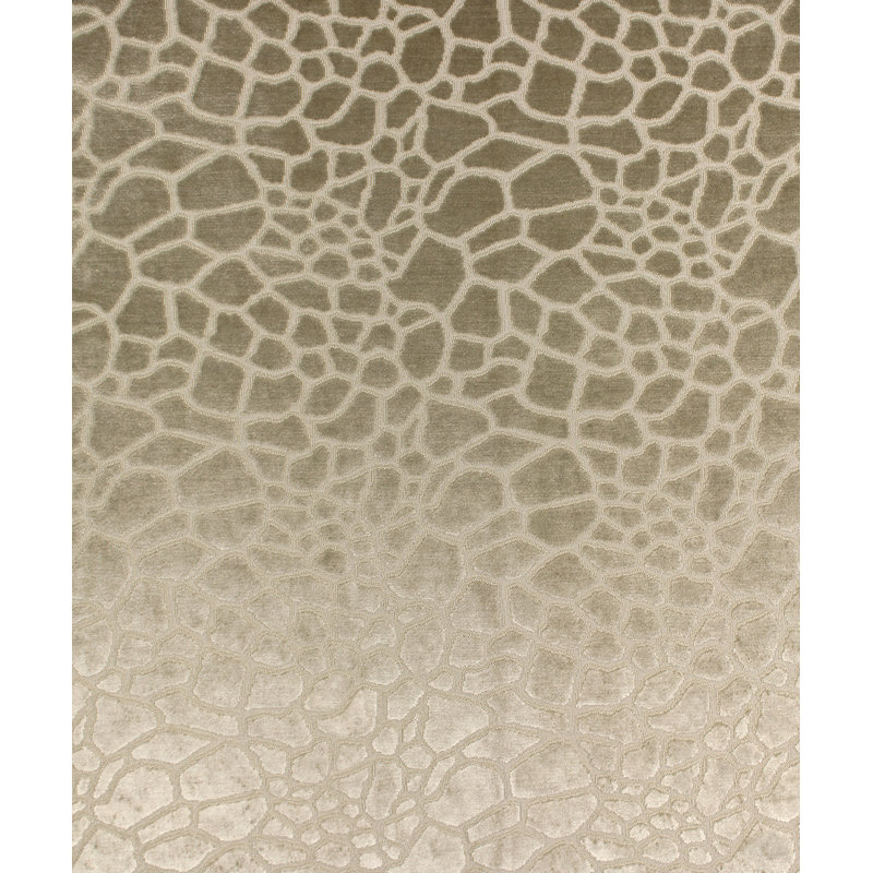 Giraffe Velvet Fabric, Beige/Tan