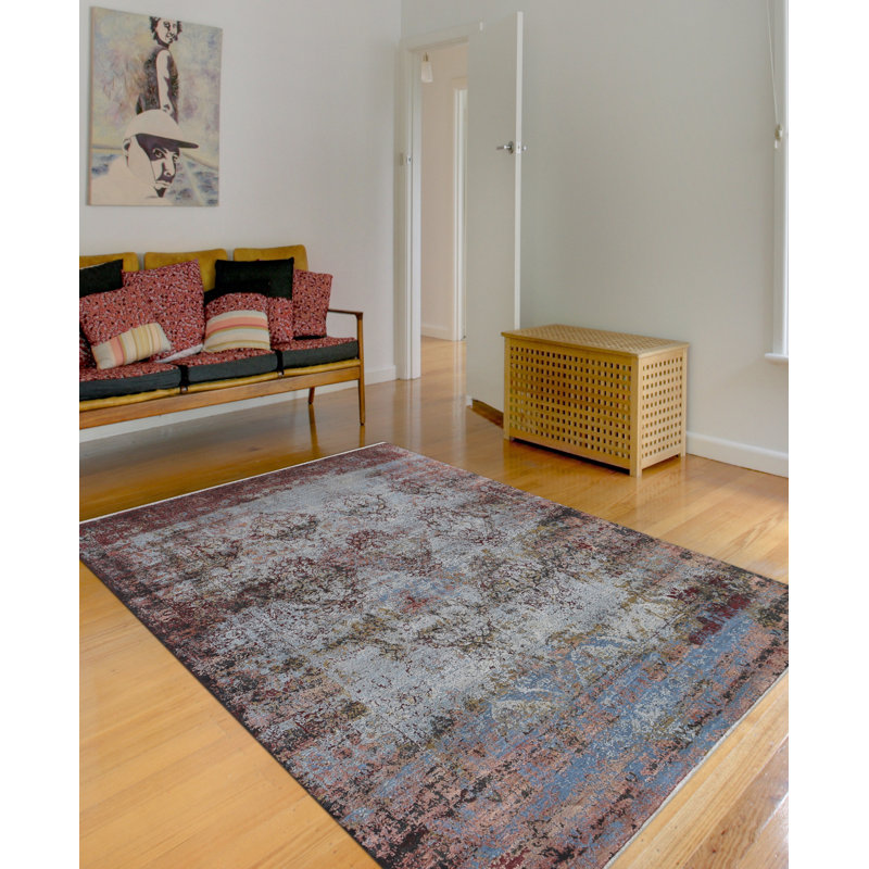 Zenith Wool Geometric Area Rug in Multicolored, Rectangle 9' x 12'