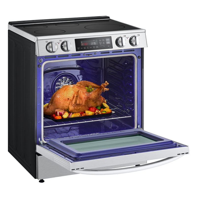 LG Smart Induction Slide-in Range with ProBake Convection® and Air Fry, Print Proof Stainless Steel, 6.3 cu. ft.