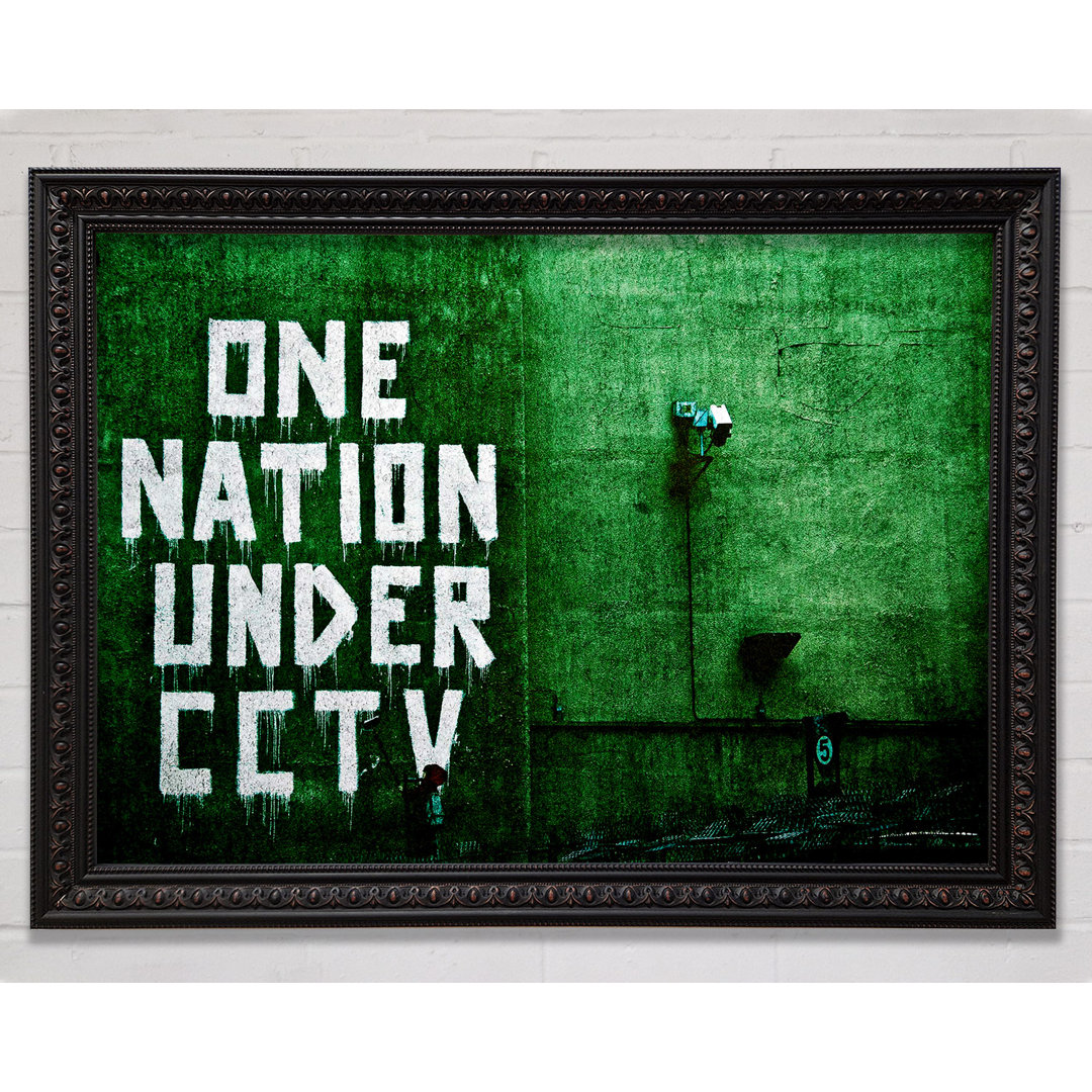 One Nation Under Cctv Green - Drucken