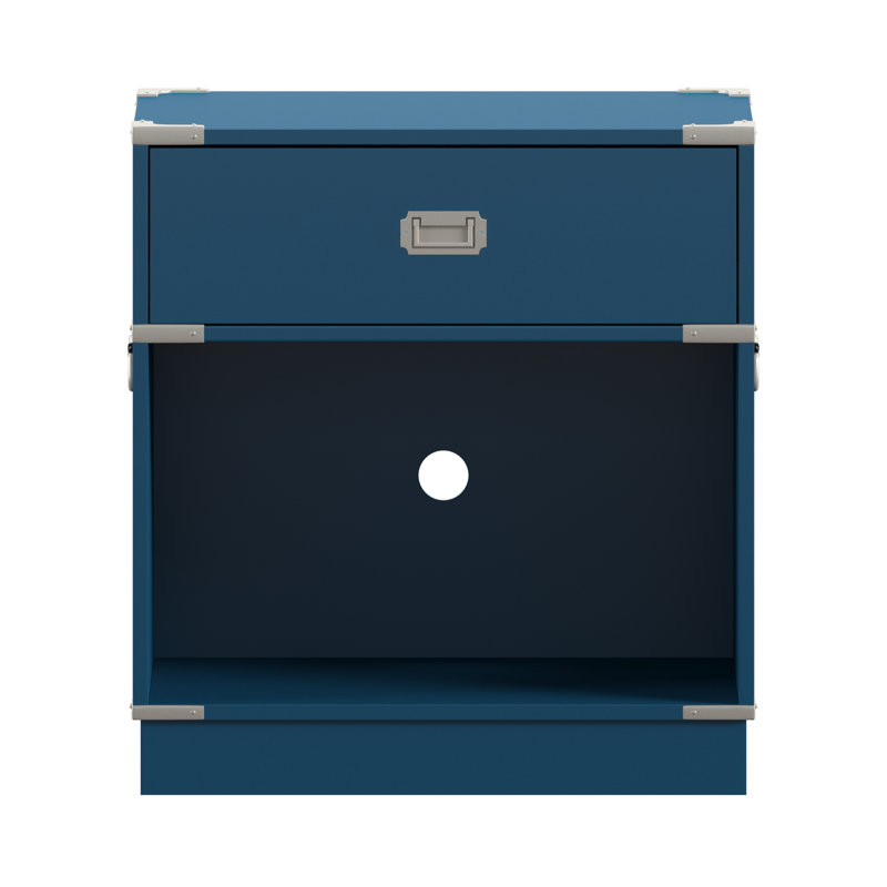 Table de chevet 1 tiroir Holgate, Bleu