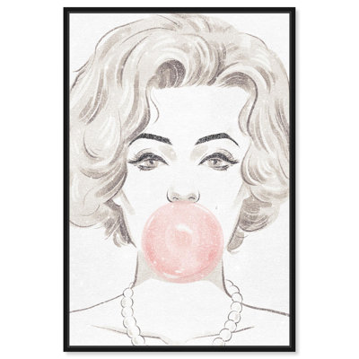 Oliver Gal Pop Bella Fashion - Diamond Dust Framed Canvas Art