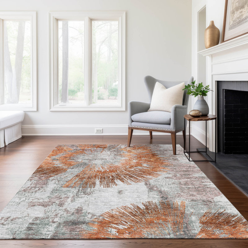 Tapis rectangulaire intérieur / extérieur 1 pi 8 po x 2 pi 6 po avec envers antidérapant Lummus, Rectangle 9 pi x 12 pi