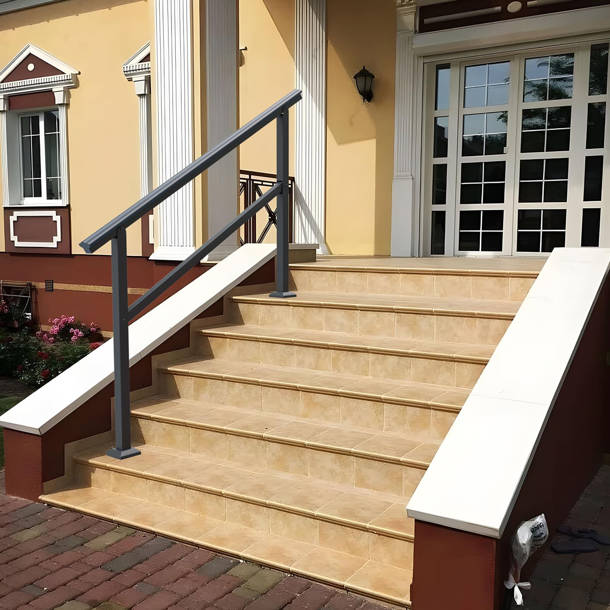 VEVOR Stair Railing Kit Aluminum Handrail Flexible Outdoor Deck Hand ...