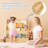 Medium Single-Sided Bookshelf, 3-Tier Kids Bookshelf With Storage, Premium Wood Book Shelf For Kids Rooms, Magazine And Book Storage Rack, Montessori Shelf For Classrooms, Playrooms, Nursery