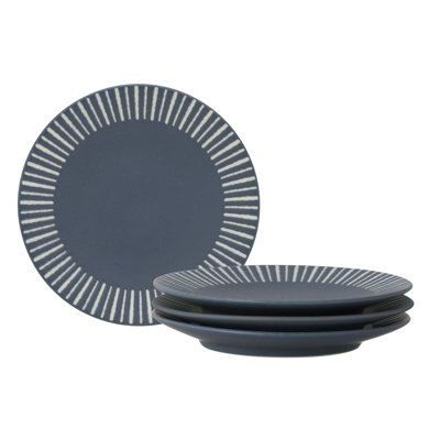  Noritake Colorwave Stripe Set of 4 Mini Plates, 6.25"