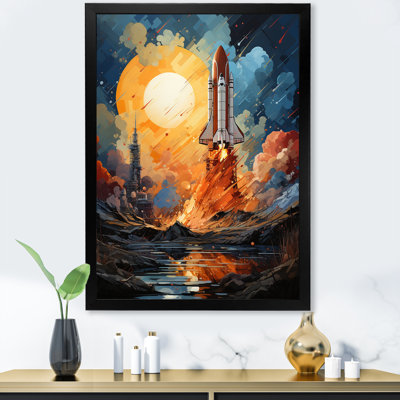 " Expressionist Space Shuttle Burst III "