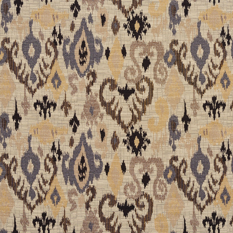 Tissu de texture ikat, Beige / Gris