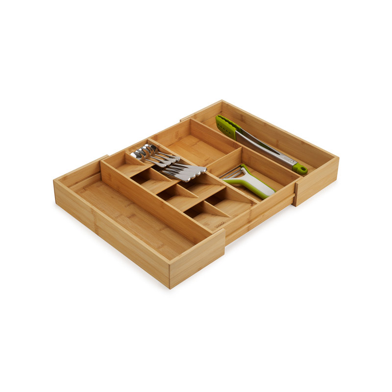 DrawerStore Bamboo Expandable Cutlery, Utensil and Gadget Organizer