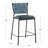 Saquia Upholstered Counter Stool with Metal Frame-755051981