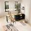 Îlot de cuisine de ferme avec table de salle à manger extensible, armoire de rangement convertible-958222481-958222482