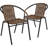 Arthor Rattan Indoor/Outdoor Stacking Restaurant Chairs (Set of 2)-1822964016