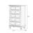 Dark-walnut Solid + Manufactured Wood Accent Cabinet