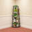 5-Tier Corner Bookshelf – Industrial Style with Heavy-Duty Storage-142923186