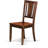 5 Piece Dining Set Includes a Round Dining Room Table with Pedestal and 4 Kitchen Chairs, Mahogany-2091115275
