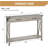 Narrow Entryway Console Sofa Table with Drawers & Shelves for Hallway Storage-1674116812