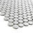 Hudson Penny Round 11-7/8 " x 12-5/8 " Porcelain Mosaic Floor & Wall Tile-35928043