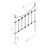 Metal Twin Open Frame Headboard White