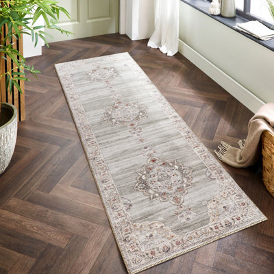Tapis doux et teinté, 31 po Large, 118 profond, multicolore, pour les cuisines majestueuses 2 pi. 7 x 9 10 po, non obstructif
