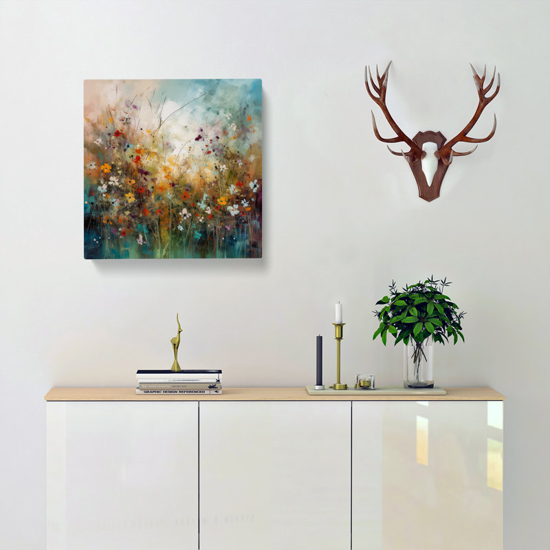 Meadow Abstract No.3 - No Frame Print, 35cm H x 35cm W x 3cm D