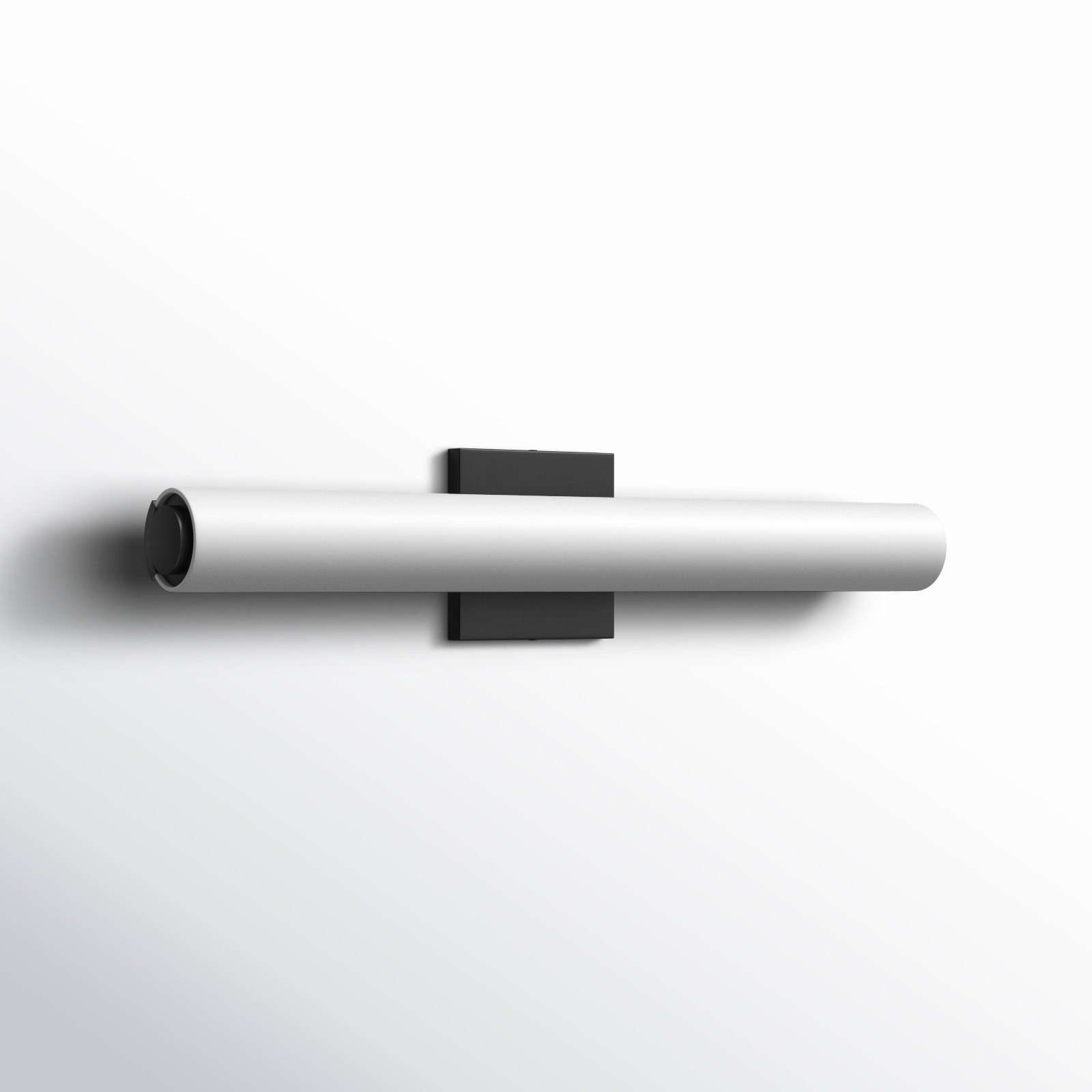 Aryon Single Frosted Dimmable LED Bath Bar, Black