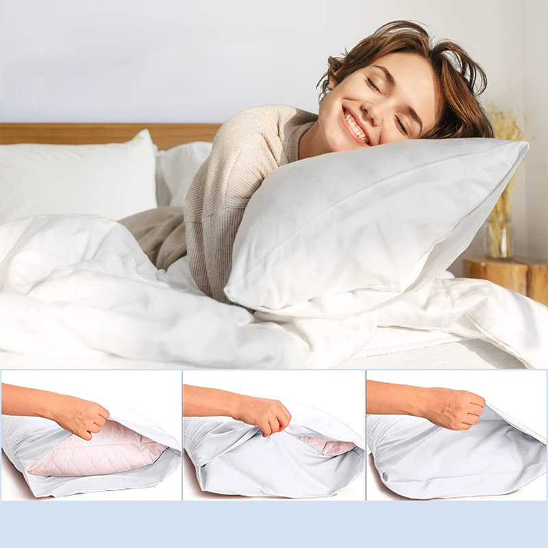 LuxClub 2 PC White King Performance Microfiber Solid Pillowcase Set, White, King Pillowcase
