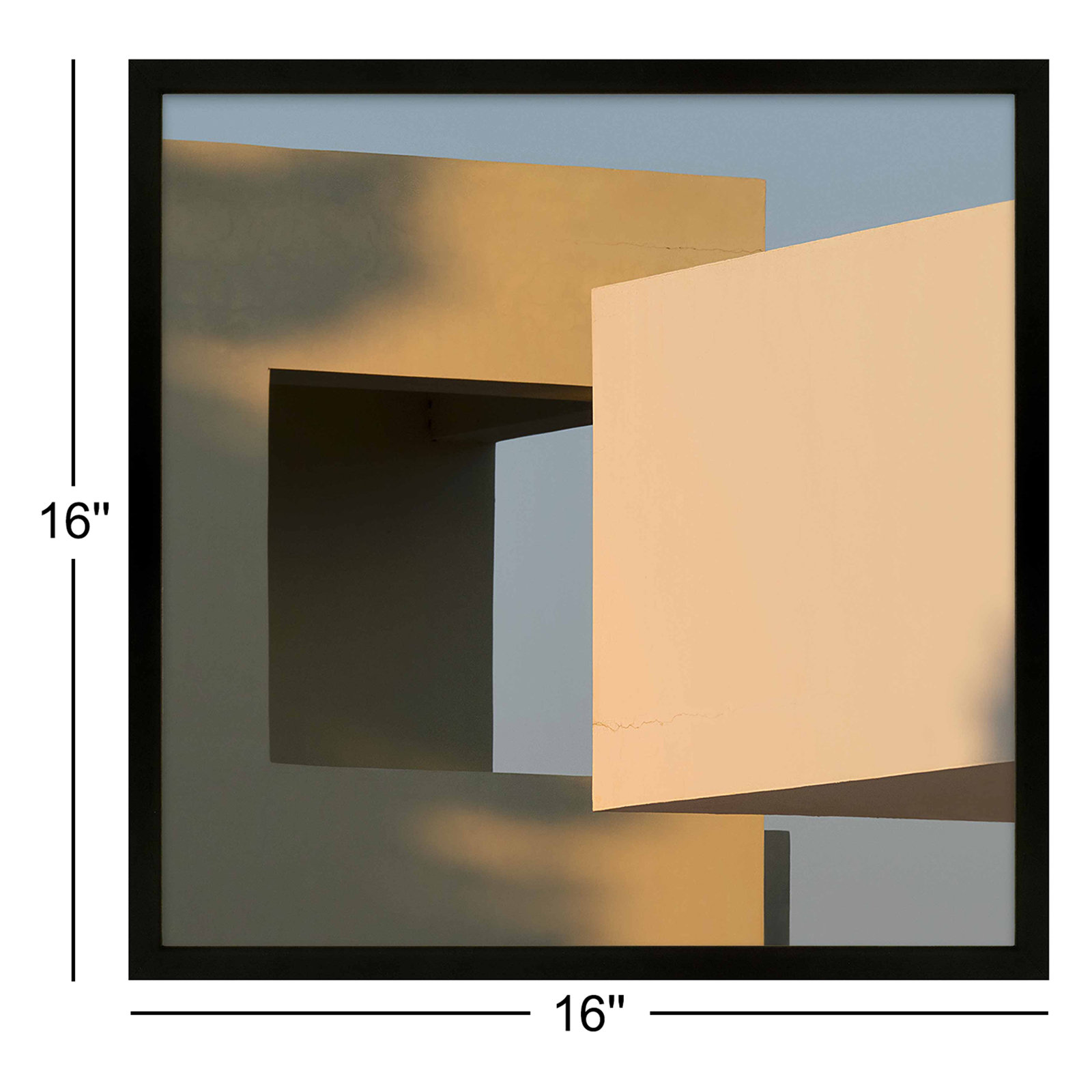 In the Shade by Svetlana Smirnova - Framed Wall Art, Black, 16" H x 16" W