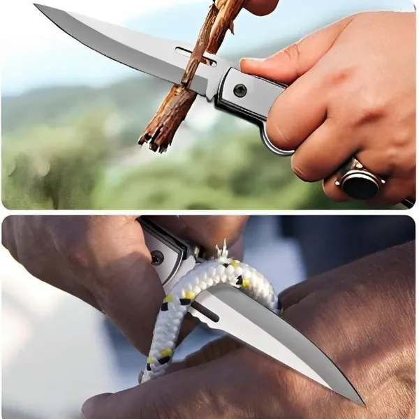 SurvivalKitUpgrade Versatile Tactical Knife with Pocket Clip